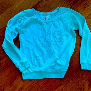 Teal Volcom vintage style sweatshirt size L